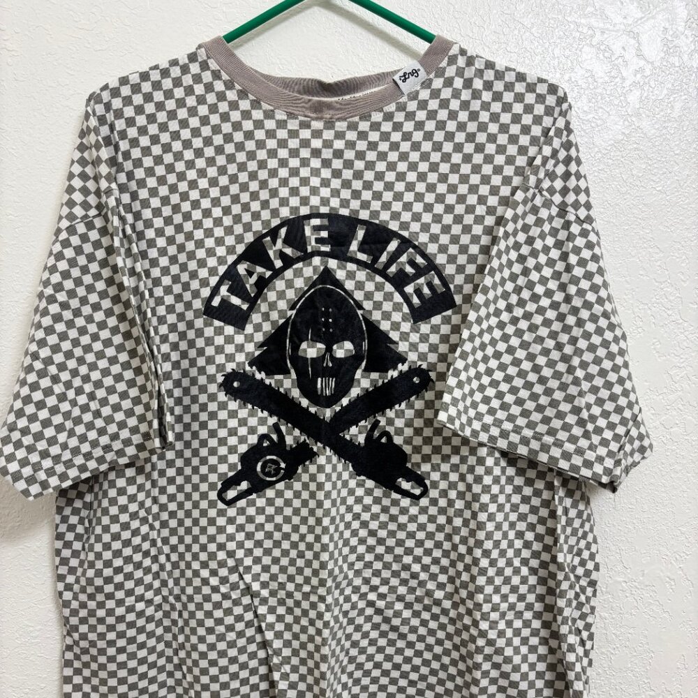 LRG Lifted Research Group fear of the dark tee shirt XL gray vintage RARE